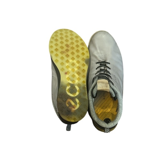 Men’s ECCO S3 Gore Tex GTX silver orange golf shoe sneaker, size 10-10.5 - Picture 7 of 9